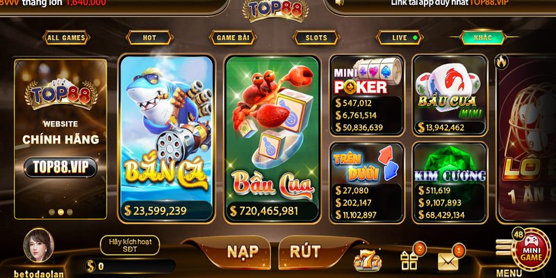 Cổng game TOP88 cam kết mang đến những sản phẩm có chất lượng