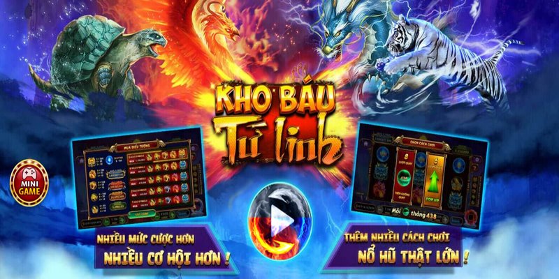 Kho Báu Tứ Linh gây ấn tượng mạnh mẽ với đồ họa sống động